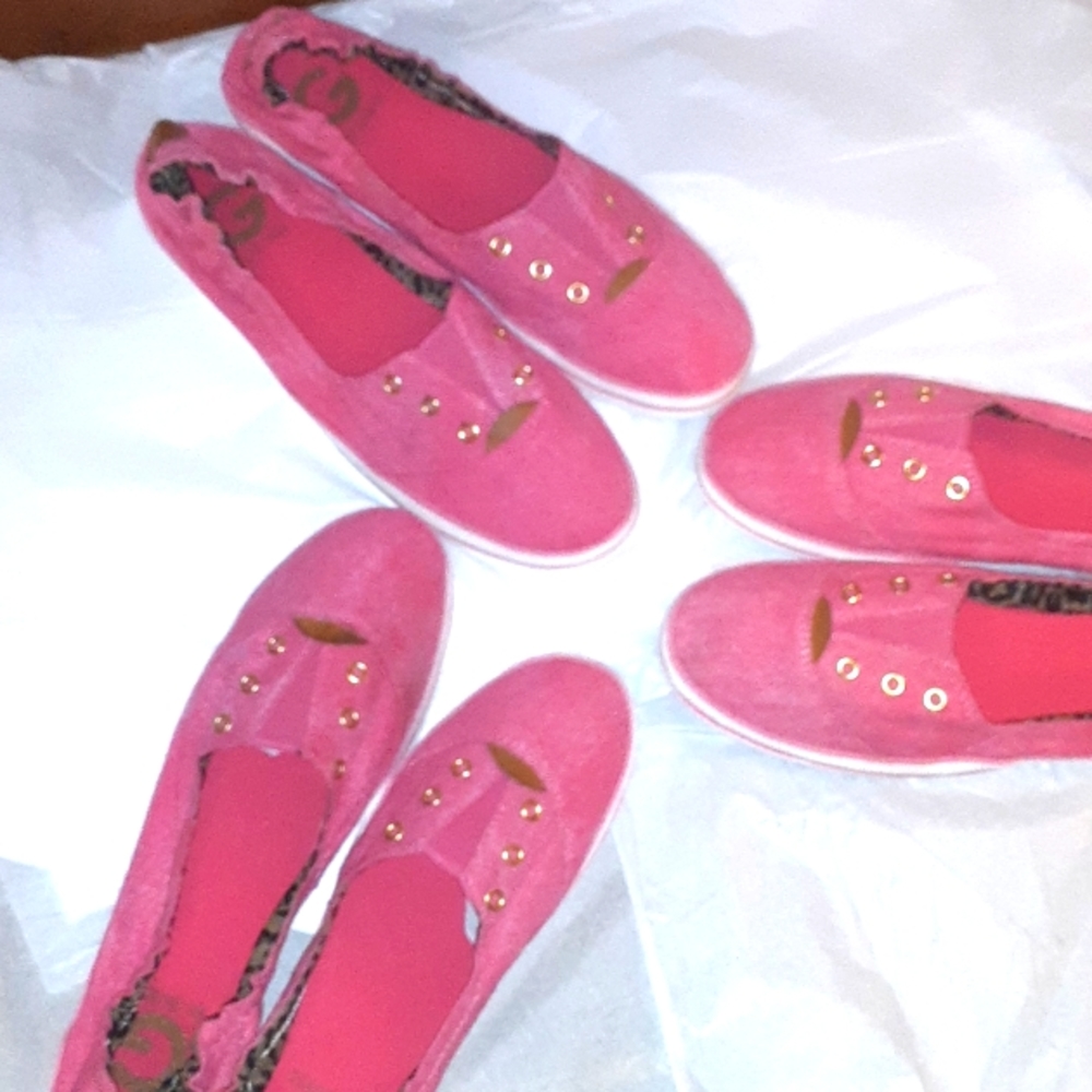 Guess Pink Womens Shoes Casual Sneakers New! 7 1/2 - Picture 12 of 13
